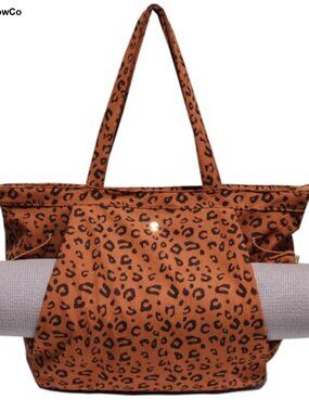 Yoga Mat Tote Bag for Women - Drawstring Gym Workout Carryall